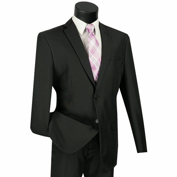 Lucci Grey 3-Button with Pleated Slacks Classic Suit